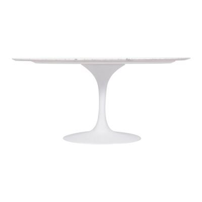 Mesa Saarinen Tulipa Jantar Oval (122X235x73cm) Carrara Venatino