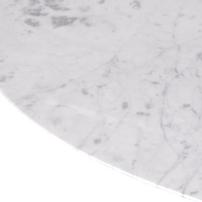 Mesa Saarinen Tulipa Jantar Oval (122X235x73cm) Carrara Venatino