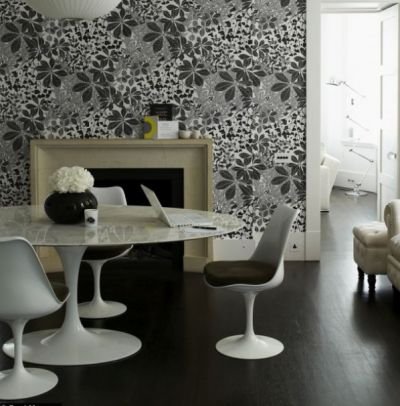 Mesa Saarinen Tulipa Jantar Oval (122X235x73cm) Carrara Venatino
