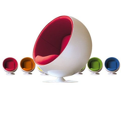 Poltrona Ball Chair na sala