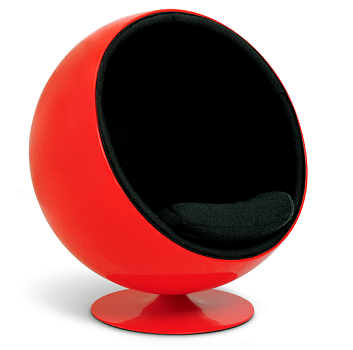 Ball Chair com interior vermelho