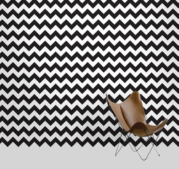 Ambiente com estampa chevron