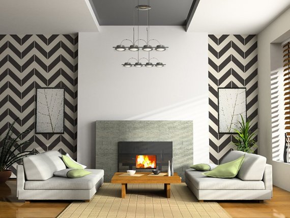 Papel de parede chevron