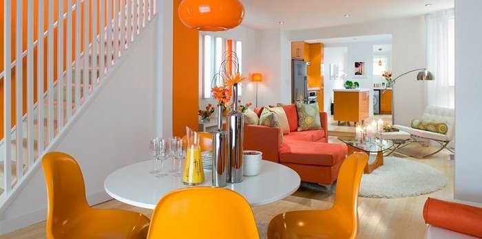Ambiente com laranja