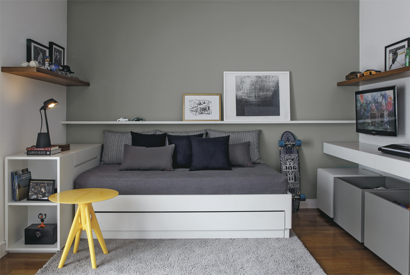 Quarto cor de cimento