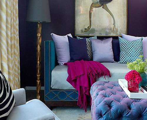 Casa com cores intensas