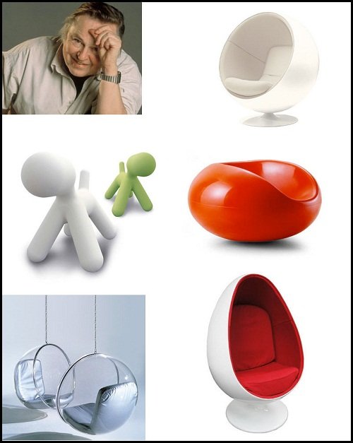 Peças de design de Eero Aarnio