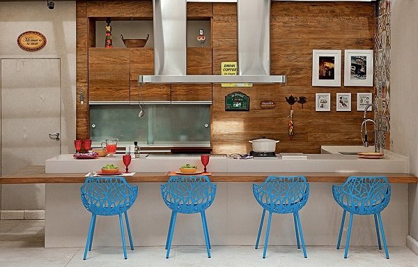 Espaço gourmet decorado