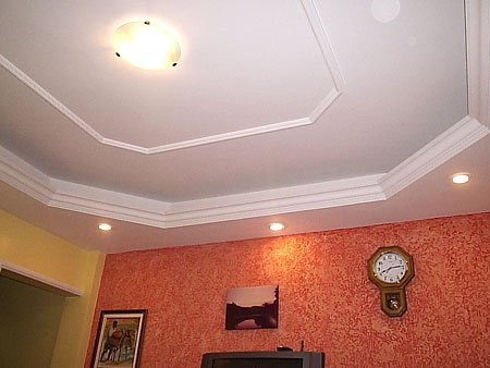 Ambiente decorado com gesso