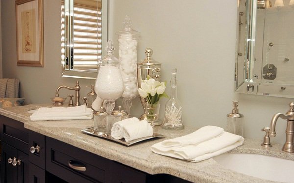 Lavabo decorado com charme