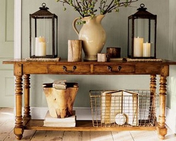 Decoração com ornamentos