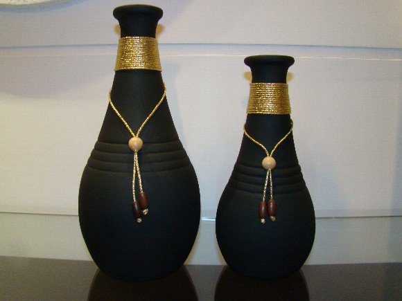 Vasos decorativos na sala