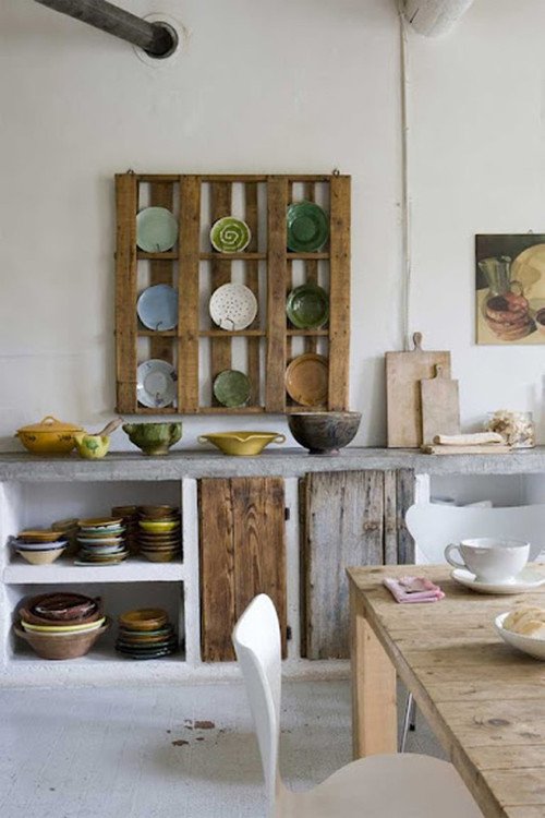 Pallets na cozinha