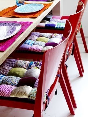 Cadeiras em patchwork