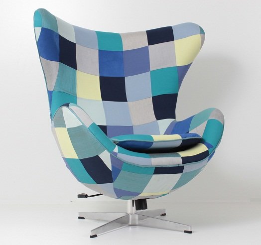 Poltrona Egg em patchwork