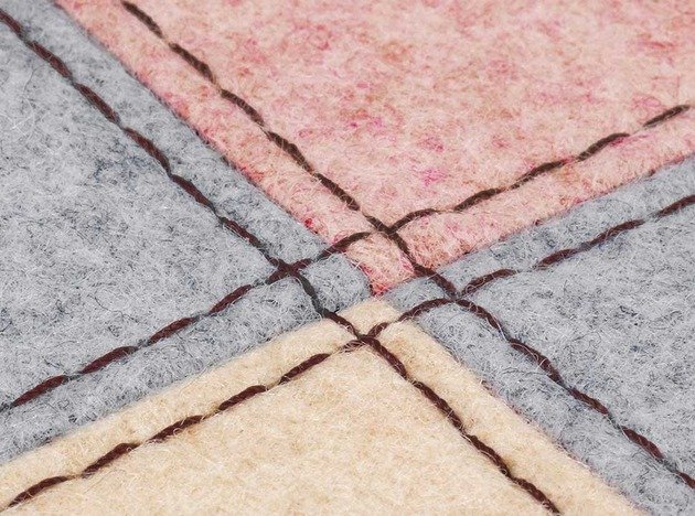 Detalhe da costura do patchwork