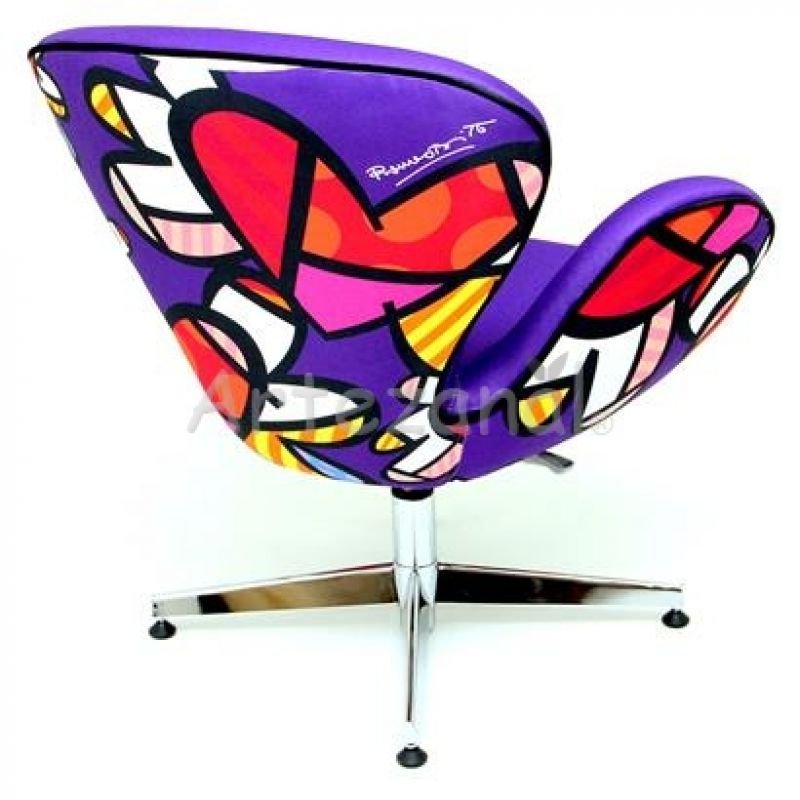 Poltrona Swan estampada