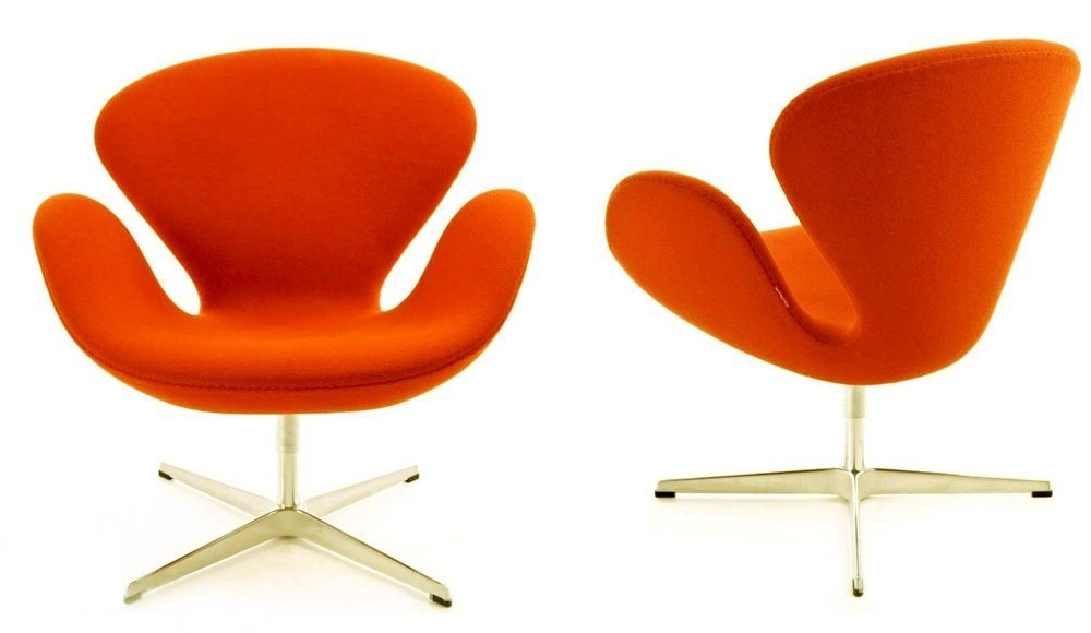 Poltrona Swan laranja