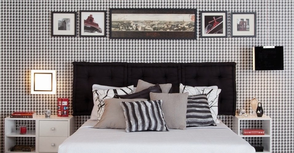 Quarto preto e branco