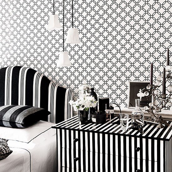 Quarto moderno monocromático