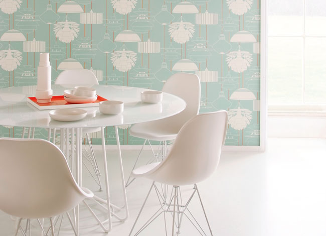 Cadeiras Eames na sala de jantar
